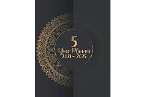 5 Year Planner 2021 – 2025: Plan Ahead See it Bigger 2020-2025 Monthly Planner - Calendar Appointment Book