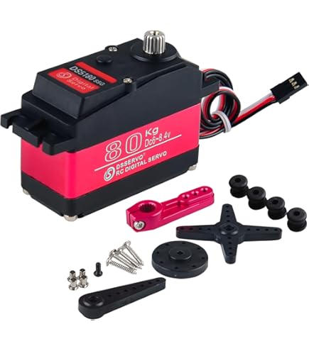 Amazon.com: ANNIMOS 80kg High Torque RC Motor Digital Servo 1/5