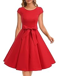 Dressystar 2024 Women's Vintage Knee Length Cap