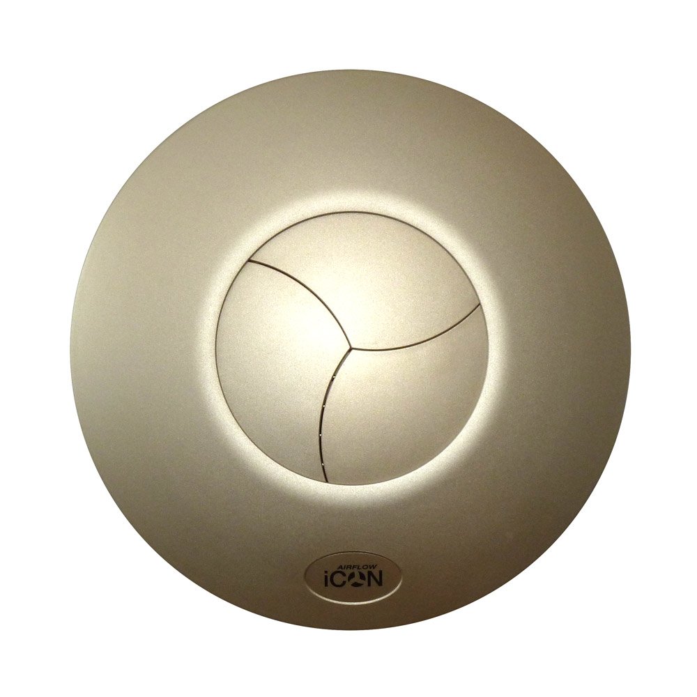 Airflow iCON 60 Fan Cover in Elegant Sandstone (Gold) – Perfect to Match Your Premium Décor – Compatible with iCON 60 Extractor Fan