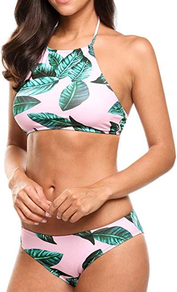 Women Swimwear Two Piece Push Up Tube Up Split Beachwear Swimwear Bikini Set