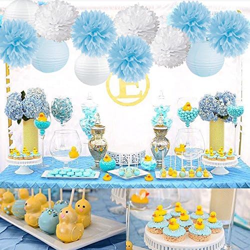 tissue paper baby shower decorations