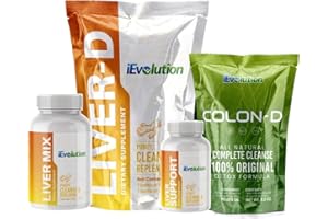 iEvolution 7D-Challenge Detox Kit, 3-Item Set - Liver-D & Colon-D, Natural Ingredients for Complete Liver and Colon Cleanse & Repair