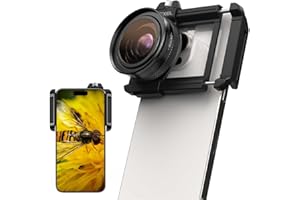 Zoom Macro Lens Kit for Smartphone, 10-20X Micro Lens with Universal Lens Clip, HD Photography Lenses for iPhone & Android Ph