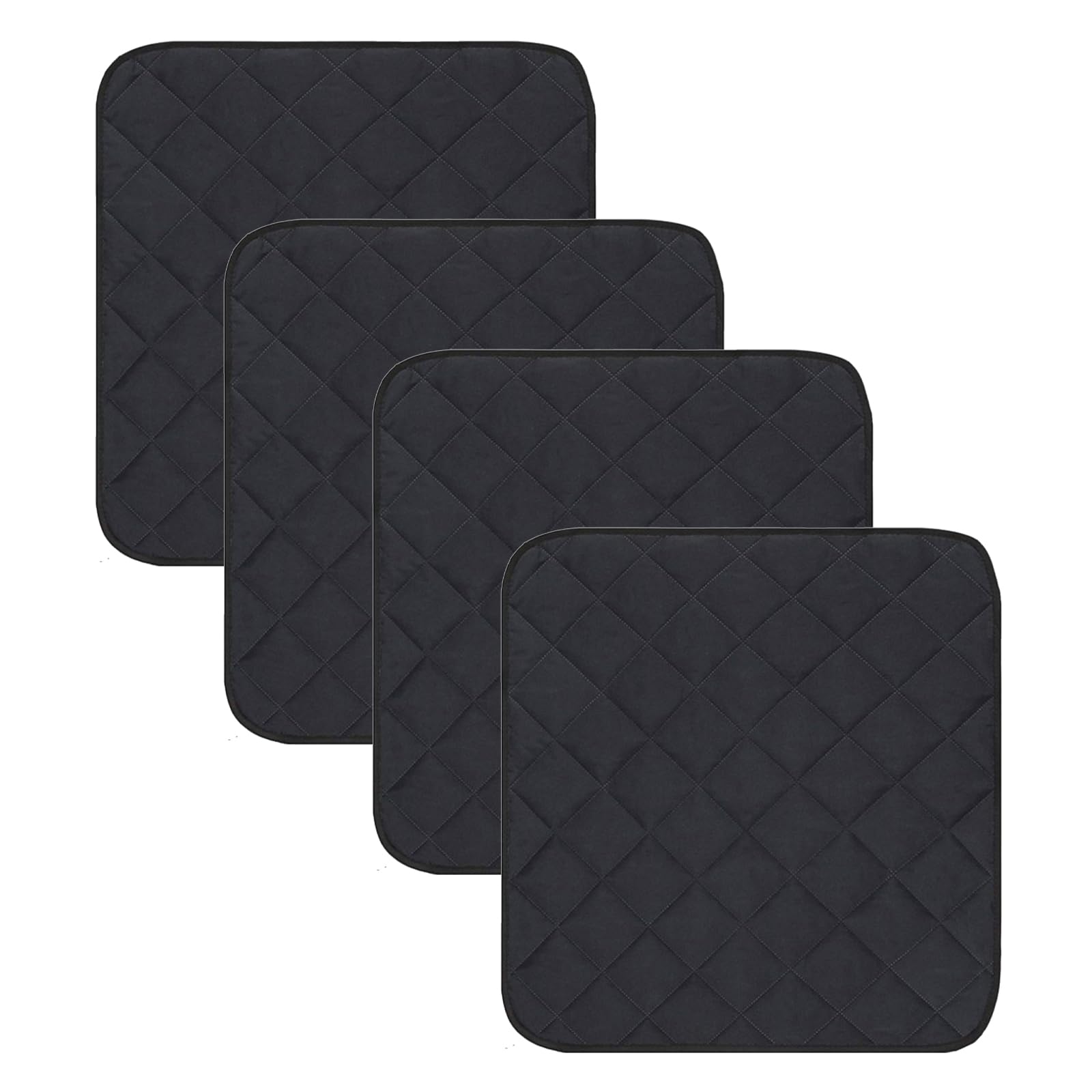 Felenny 4pcs Waterproof Chair Pad for Incontinence Absorbent Washable Reusable Seat Protector Pads Pee Pads