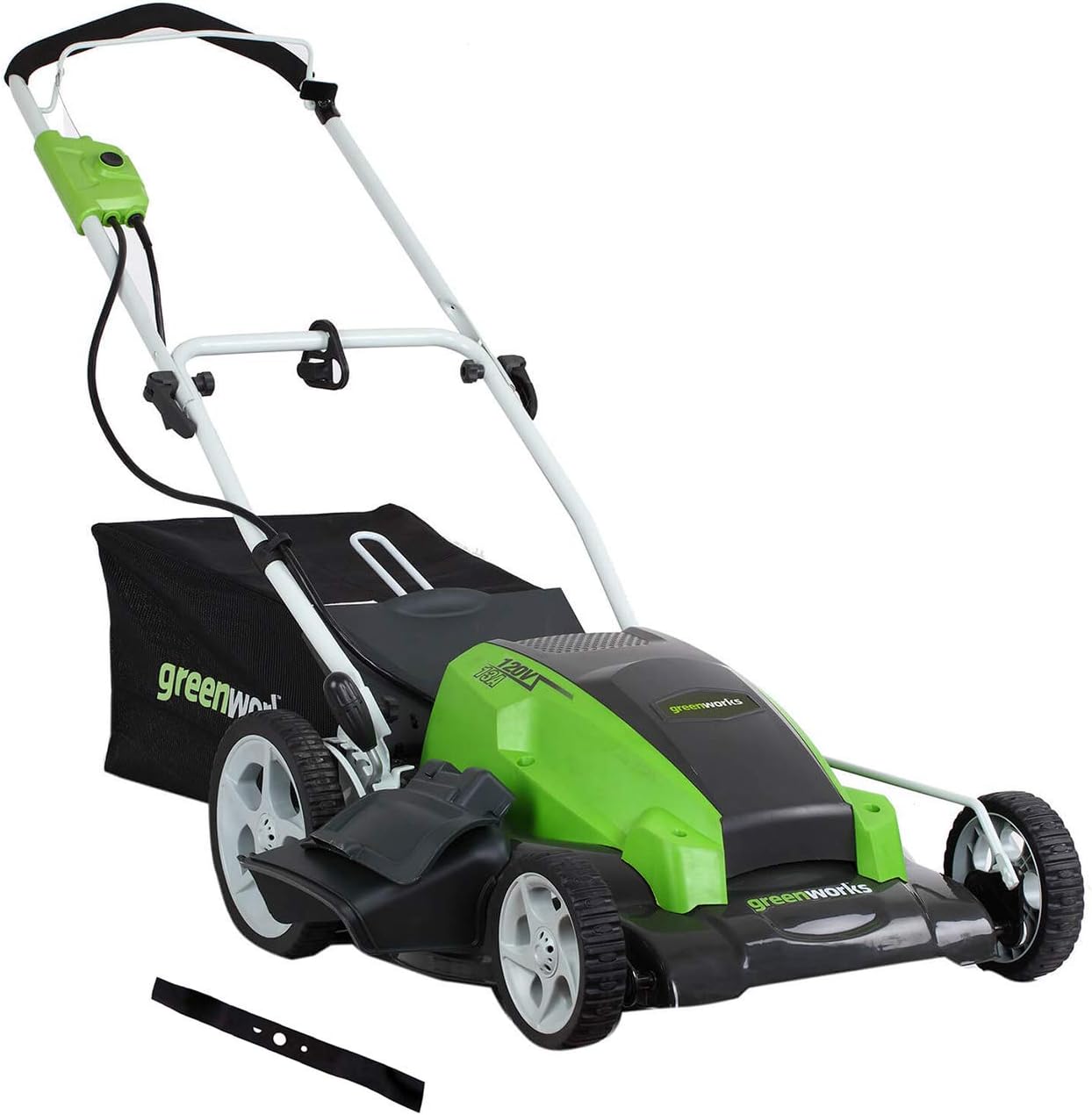 Greenworks 21Inch 13 Amp Corded Electric Lawn Mower with