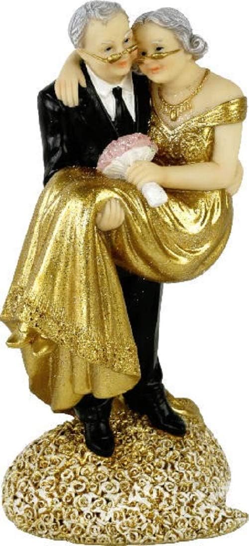 Napravi Rs Home Collection Accessoires Fete Pour Mariage Statue Decorative Xl Gateau Anniversaire Or 50 Ans Accessoires De Decoration Ustensiles A Patisserie