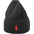 POLO RALPH LAUREN Men's Classic Cable Cuff Hat, Black