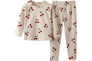 Ikevan Organic Christmas Pa𝐣amas for Girls Toddler Kids Infant Baby Boys Girls Long Sleeve Tops ’s Pants