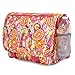 J World New York unisex adult Terry Messenger Bag, Pink Paisley, 15 US