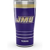 Tervis Traveler James Madison Dukes - MVP Triple Insulated Tumbler Travel Cup Keeps Drinks Cold & Hot, 20oz, Stainless Steel