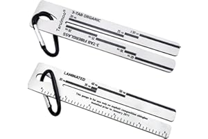 2Pcs 4/09 Shingle Gauge,Measuring Tool for Roof Shingle,Roof Pitch Gauge with Carabiner,Equipment for Measuring and Analyzein