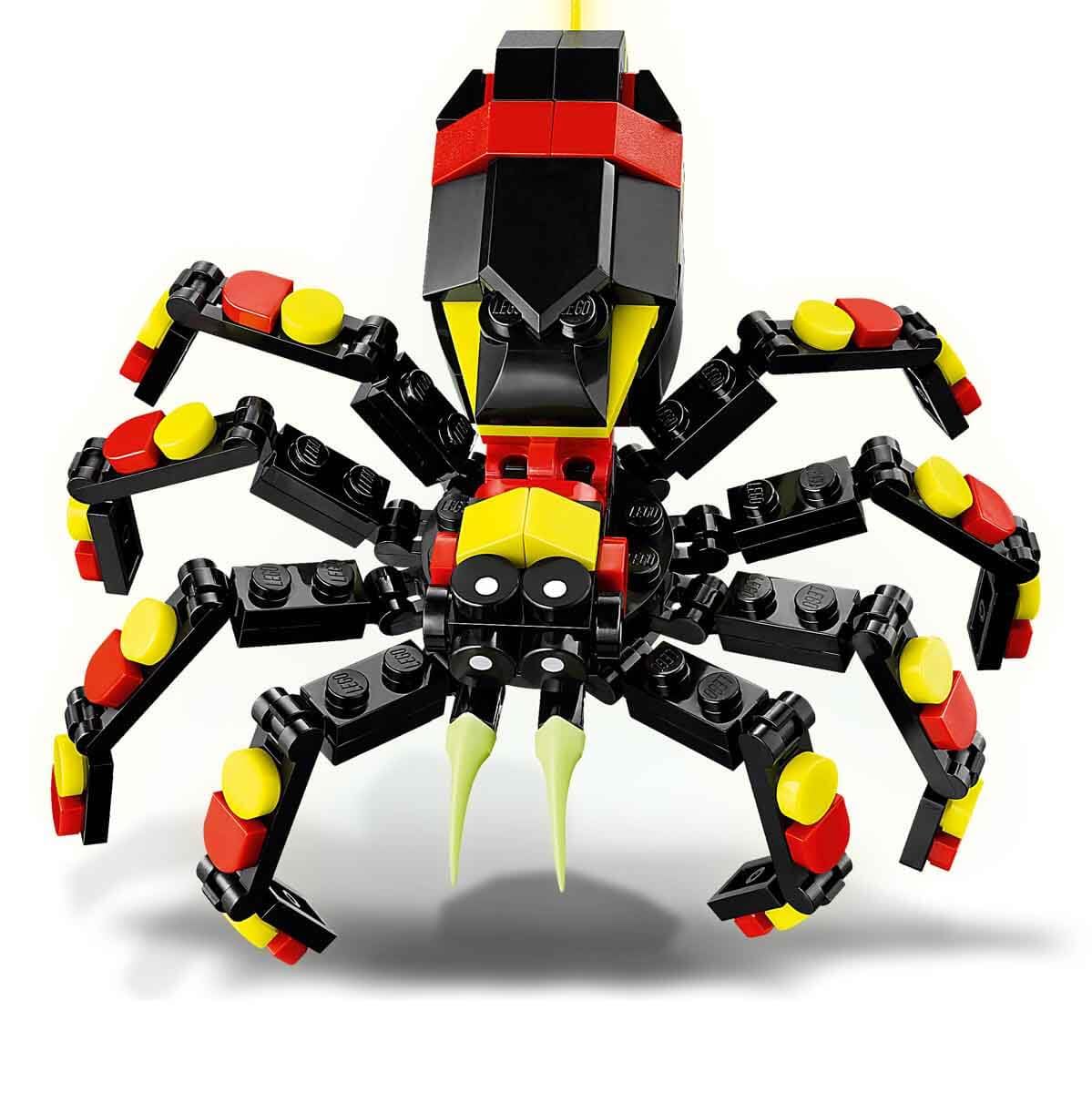 LEGO Creator 3in1 Wilde Tiere: Überraschungsspinne - Spielzeug zum Umbauen in eine Skorpion Figur oder Schlange - Bauset mit 3 Modellen - Geschenk für Jungen und Mädchen ab 7 Jahren 31159 4