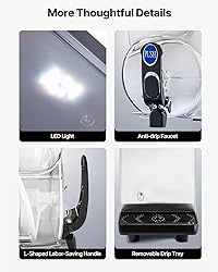 VEVOR Slushy Machine,15L Single Tank Commercial