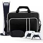 CCMADE Carrying Case for PS5 Travel Case for PS5 Protective Bag Suitable for Playstation 5 Disc/Digital Edition Console, Controllers, Game Cards, Gaming Headset and Other Accessories