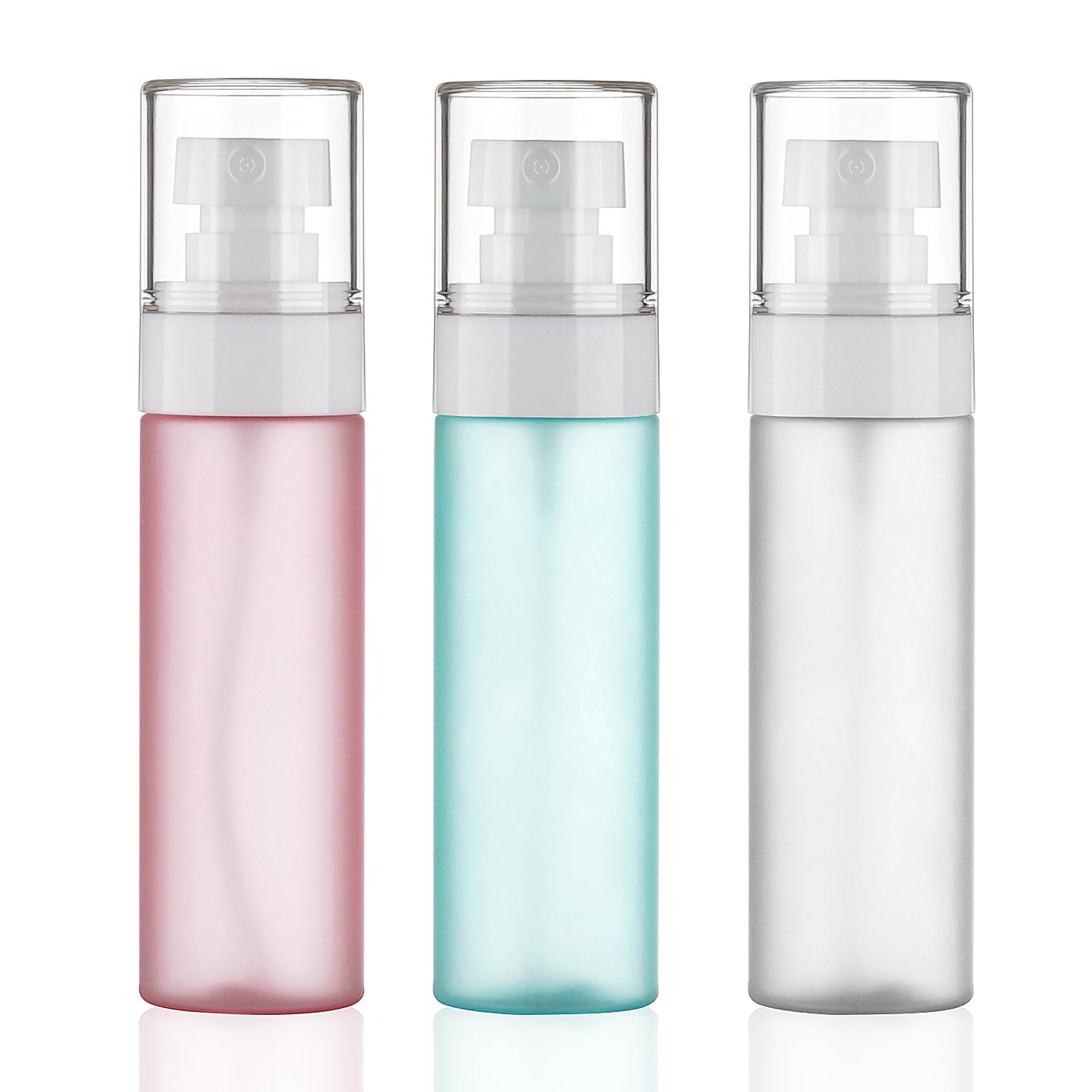 Photo 1 of Kitchen GIMS Travel Spray Bottles TSA Approved 3 Pack (2.2oz/65ml), Leak Proof Fine Mist Refillable Empty Plastic Spray Bottles for Perfume, Essential Oils, Toners, Hair & Face Mist (65 ml)