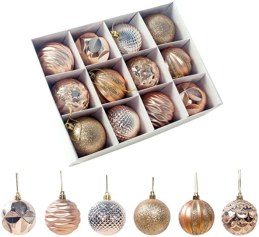 Famed 12pcs Christmas Balls 6cm Christmas Tree Balls Bauble Door Wall Hanging Ornaments Decorations Tree Decorative…