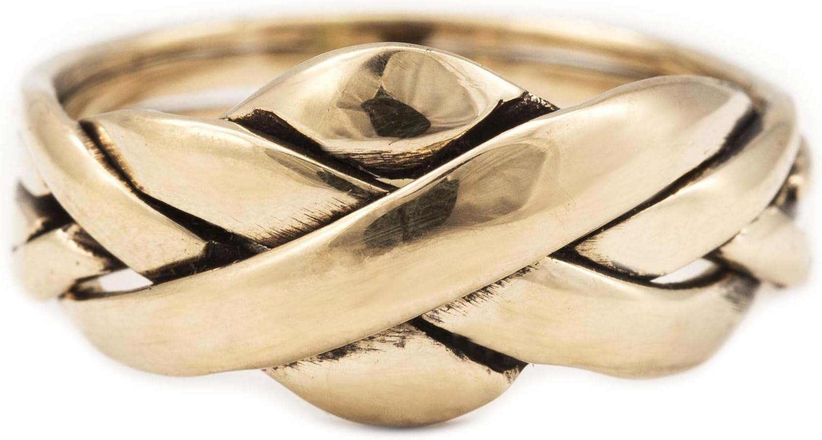 Ring Zano 10 mm Puzzle Ring 4 Pieces Friendship Ring Elegant Bronze