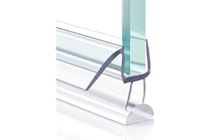FCSOTSPS Shower Door Bottom Seal, 2 PCS 3/8" x 36" Shower Door Sweep for 3/8 Inch Glass, Frameless Glass Shower Door Seal Strip, Stop Shower Leaks and Create a Water Barrier