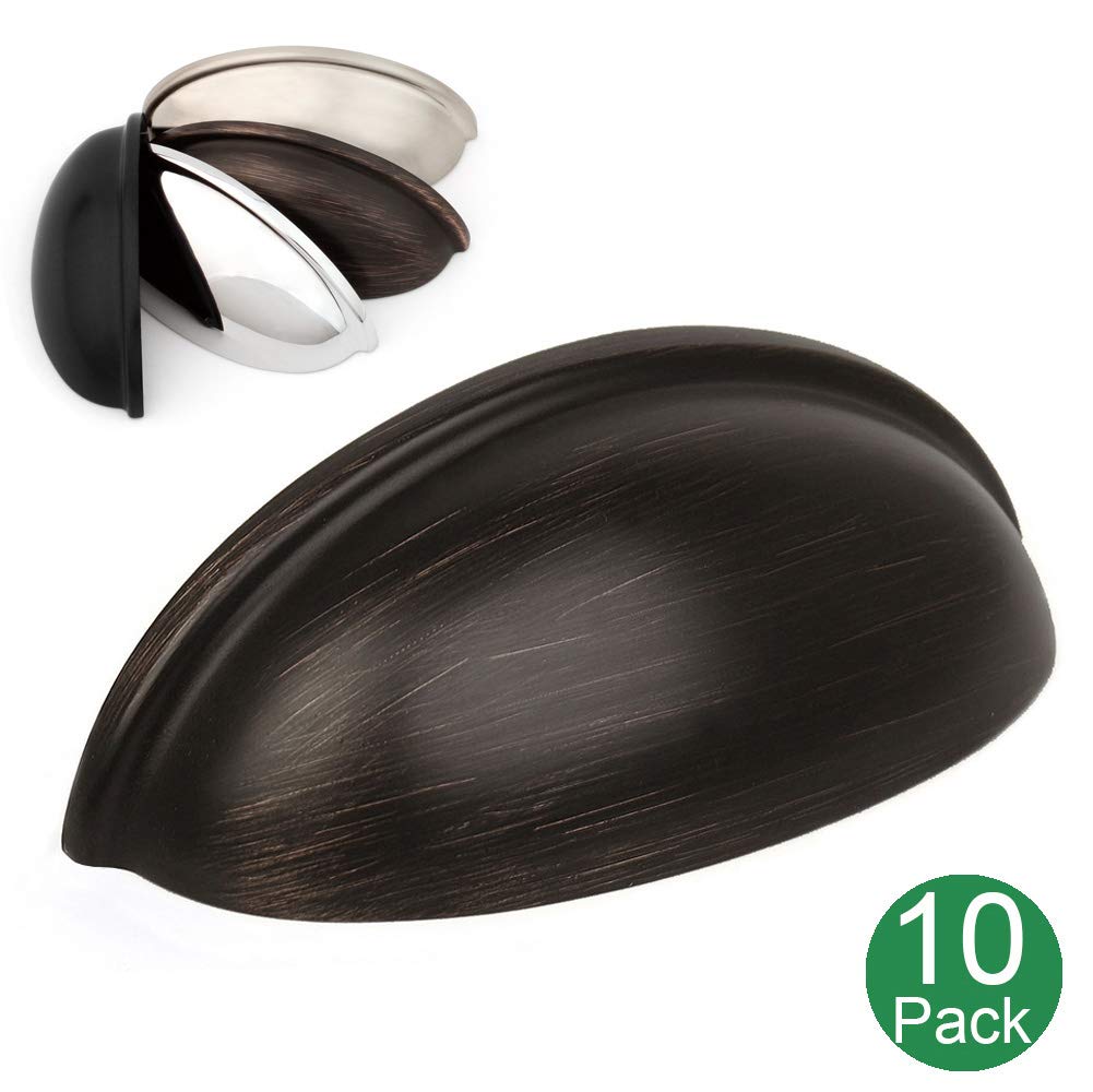 Best Black Square Bar Cabinet Handle 10′ 10Pack