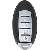 X AUTOHAUX KR5S180144014 433Mhz Replacement Keyless Entry Remote Smart Key Fob for Infiniti QX60 2016-2018 for Nissan Murano 2015-2018 285E3-5AA5A 285E3-5AA5C 4A Chip 5 Buttons