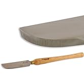 Hurricane Turning Tools, HTT-121, Standard Series, 1 1/2" Left Side Curved Scraper for Woodturning