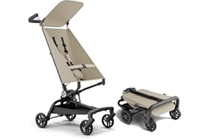 Mompush Jeto Lightweight Travel Stroller – 9.8 lbs Ultra-Compact, One-Hand Fold, Airplane Cabin Approved, All-Terrain Wheels, Smooth Ride for Toddlers, Perfect for Travel & Daily Use
