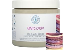 Penguin Pottery - Specialty Series - Unicorn. Mid Fire Glaze for Clay, Pottery Glaze, Cone 5 and Cone 6 - Ceramic Glaze for P