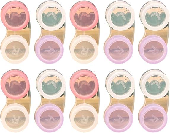 Amazon Rosenice コンタクトレンズケース コンタクトレンズ収納ボックス 10ピース ランダムカラー Rosenice コンタクトケース