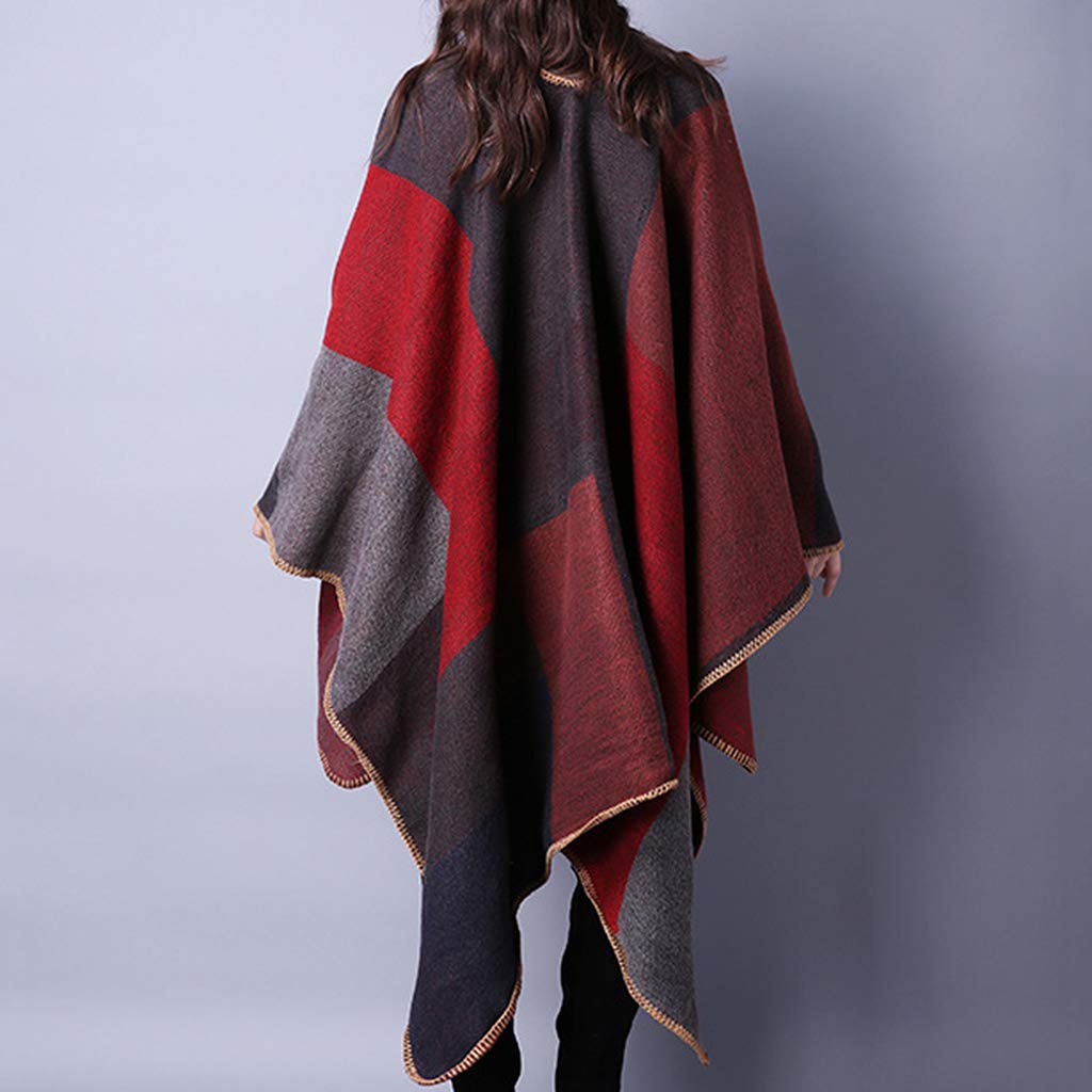 homyl fashion womens cape cardigan ladies soft poncho open front blanket wrap gift