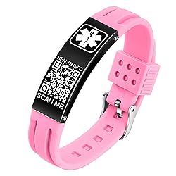Theluckytag Medical Bracelets for Men Women with QR