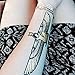 COKOHAPPY 5 Sheets Metallic Temporary Tattoo Egyptian Cleopatra Ankh Cross Eye of Horus Gold Silver Shine Beach Armband