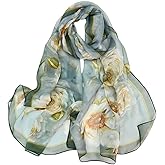 Xyueanlo Scarfs for Women Lightweight Fashion Floral Printed Scarves Neck Scarf Sunscreen Wraps Shawls
