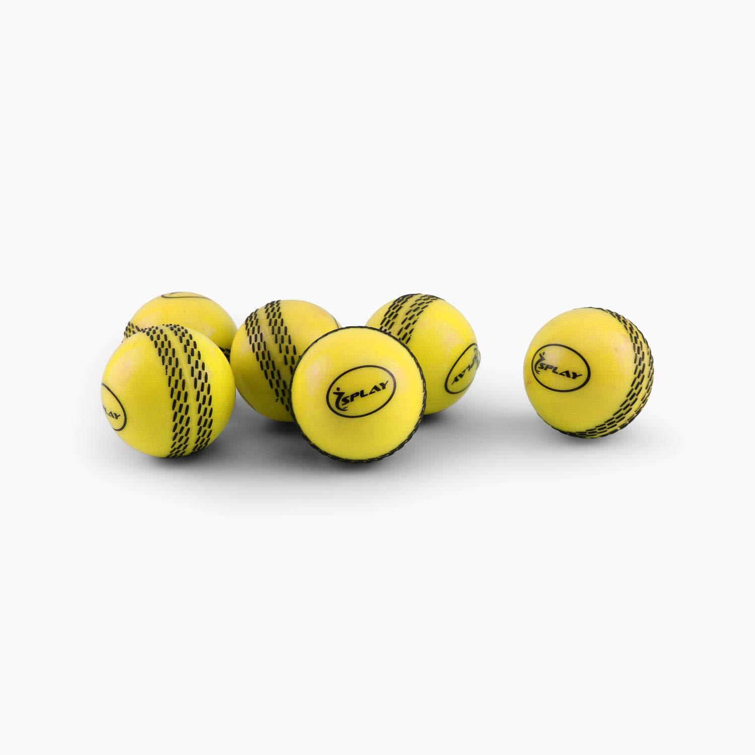 Splay WindBall with Stitching | Soft Training Balls applicable for Indoor and Outdoor | Designed for Practice & Training | Suitable for All Levels of Players | Pack of 6 - Yellow Color — image 1