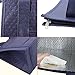 ATBAY Insulated Grocery Tote Bag Large Reusable Shopping Bags with Zippered Top and Outside Pocket,Navy blue (2 Packs)