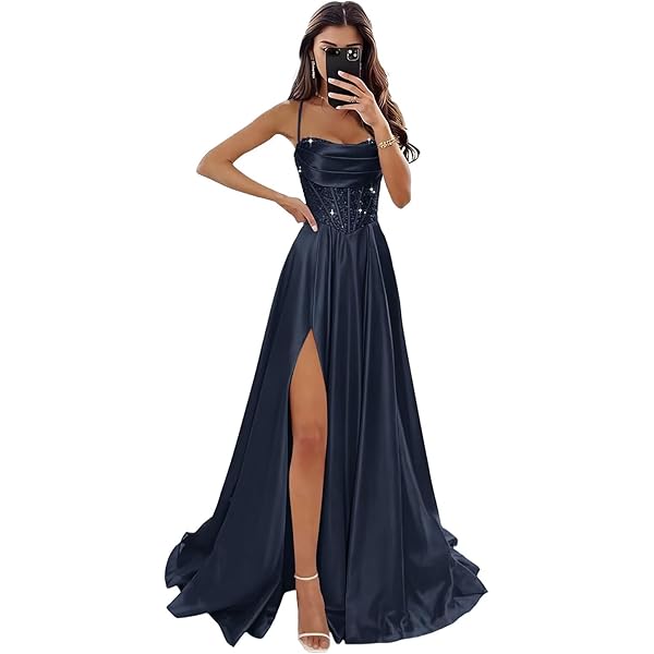 navy a line dress with sleeves Zapakasa Women Sparkly White Black Dot Ruffled Long Corset Prom Dress Polka  Dots Sweetheart A Line Tiered Formal Dress