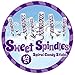 Sweet Spindles Mini Hard Candy Sticks - 50-Piece Jar (Purple)