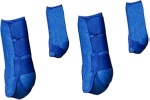 Esquirla 4Pcs Horse Boots Leg Guard Support Neoprene Professional Leg Wraps Leg Protection for Riding Training Equestrian Acc