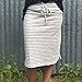 Women Sexy Stripe Skirt Howstar Summer Casual Elastic High Waist Short Skirt (XL)