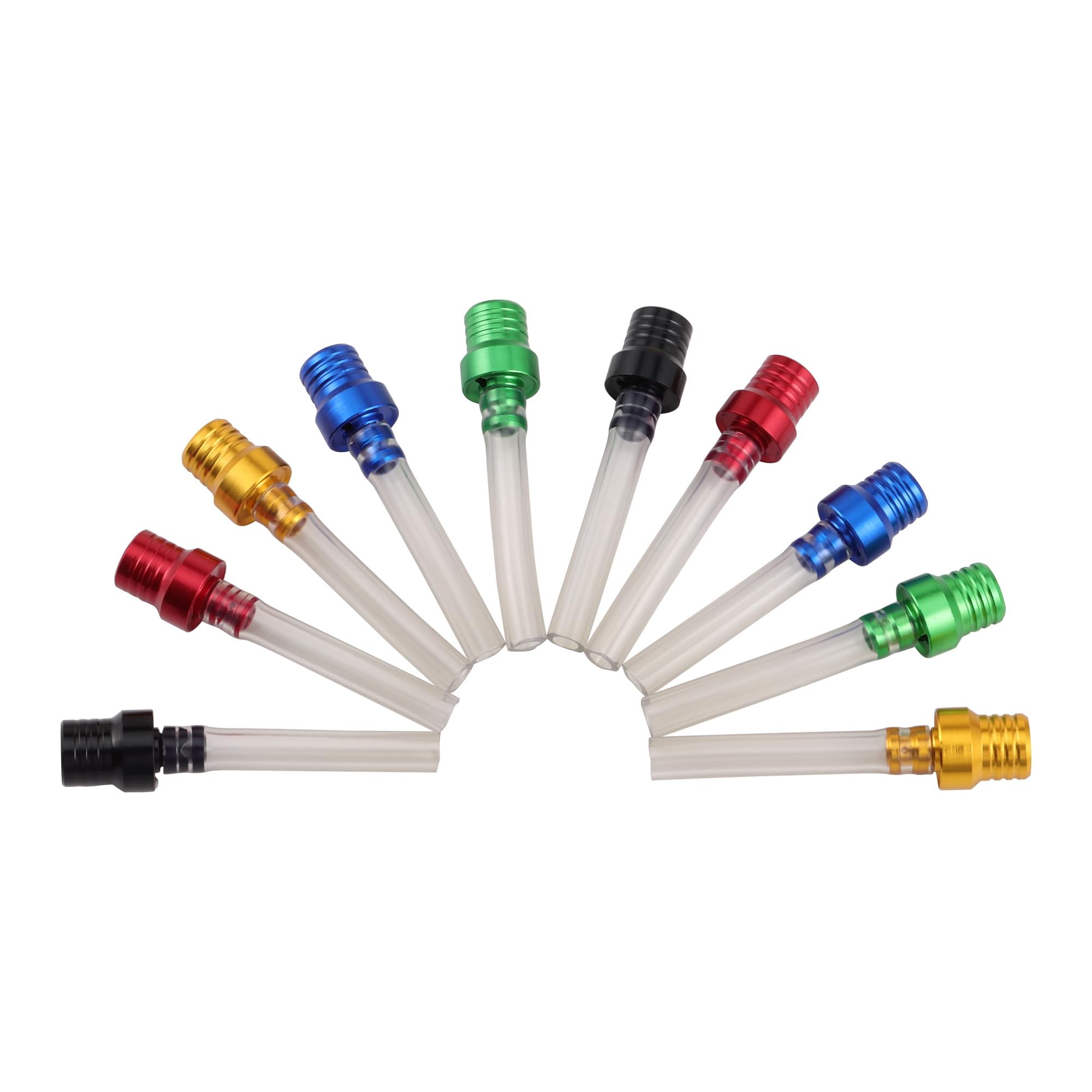 GOOFIT 10p/set 6 color moto Gas Fuel Petrol Tank Cap Valve Vent Breather Hose Tube Replacement For ATV PIT Dirt Bike Pipe Motorcycle Mulit