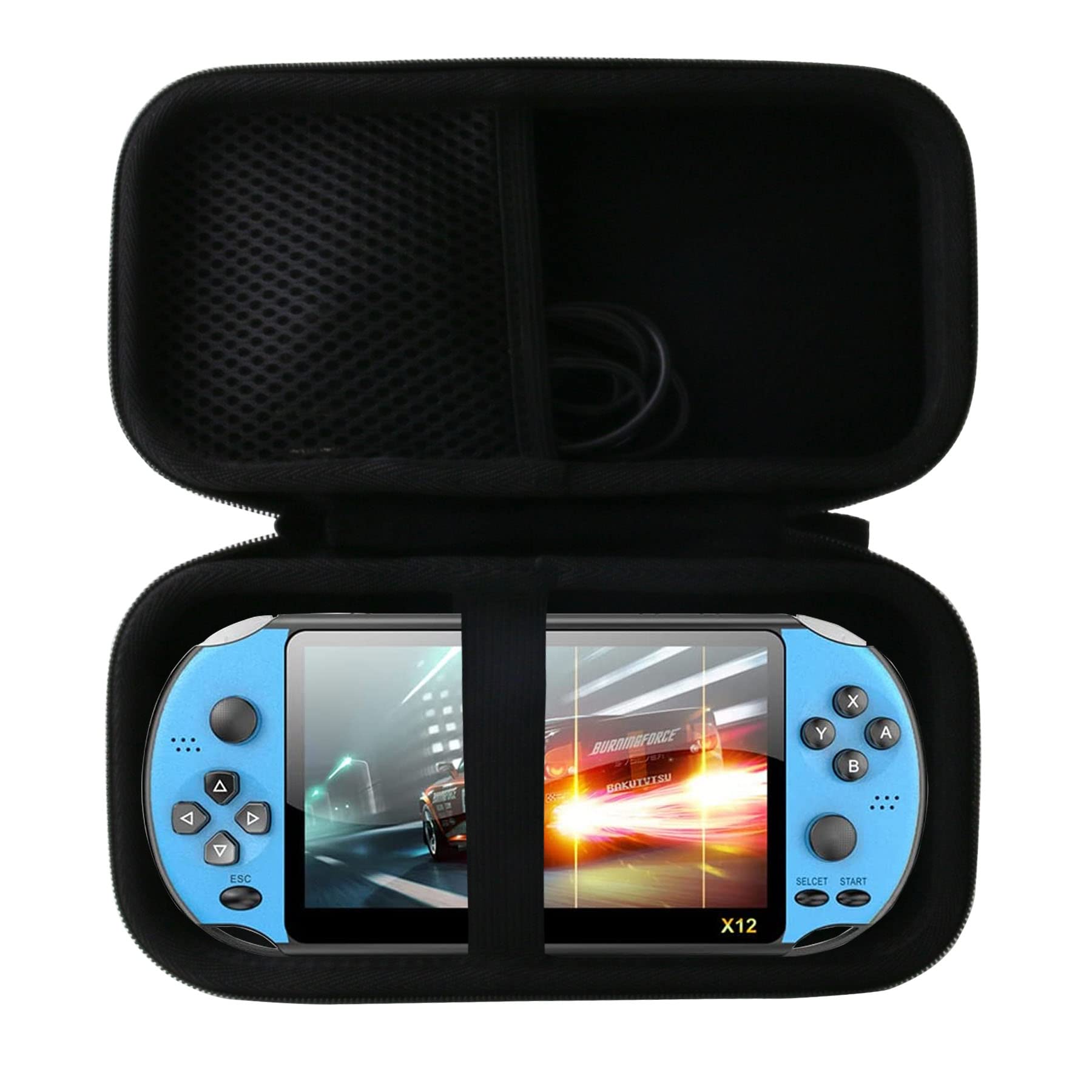 WERJIA Hard Carrying Case Compatible with RG406H Retro Handheld Game Console/LKTINA Handheld Game Console 4.3 inch/5.1 inch
