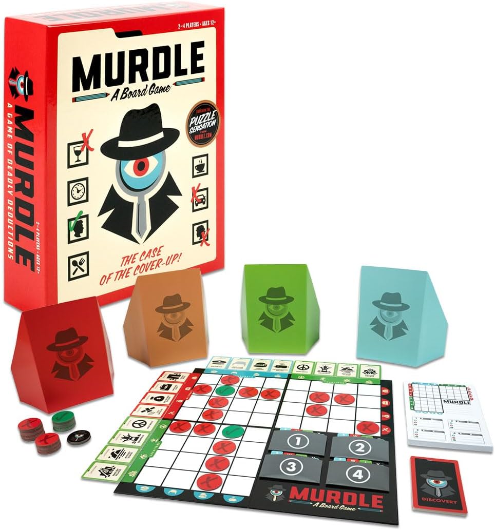 Goliath Murdle The Board Game Based on Popular Puzzle Book 1+ Players