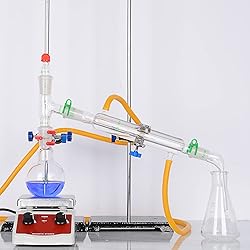 FunChem Single Neck 1 Neck Glass Lab Flat Bottom