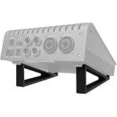 Musiin Audio Interface Stand compatible with SSL2+ MK2,ID14 MK2,Apollo X4 | Minimal design with solid triangle frame saves space and keeps your setup stable and professional(Black)
