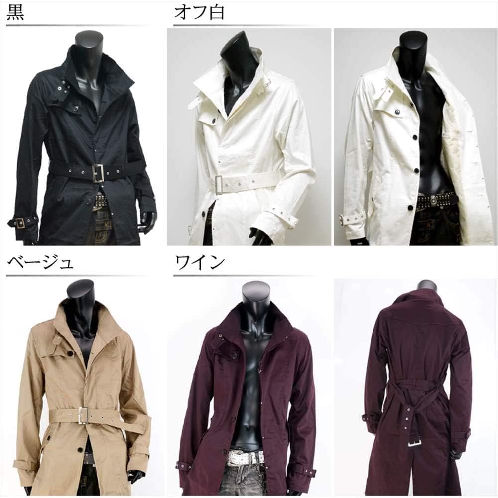 Amazon ロングコート メンズ 冬 トレンチコート シングルトレンチコート コート 細身 メンズ ビジネス Kr O コート ジャケット 通販