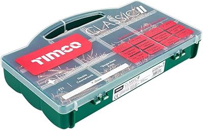TIMCO Classic Multi-Purpose Countersunk Woodscrews Assorted Case 895pcs Gold
