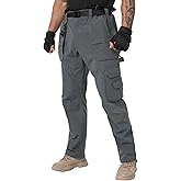 NATUVENIX Tactical Pants for Men Stretch, Ripstop Mens Work Pants Lightweight Hiking Cargo Pants Men Water Resistant