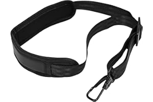 GAQWOK Soft Leather Padded Alto Saxophone Neck Strap - Adjustable Neck Harness for Alto, Tenor, Baritone, Soprano Sax - Music Accessory with Upgraded Length