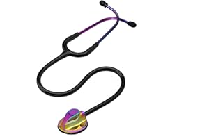 MaiWieel-Master Stethoscope Single Head Stethoscope,Tunable Diaphragm,Estetoscopio for Nurses, Doctors, Paramedics, Students,Home Medical,Rainbow Chestpiece (Rainbow)