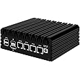 HUNSN Micro Firewall Appliance, Mini PC, VPN, Router PC, Intel N5105, RJ03, AES-NI, 4 x Intel 2.5GbE I226-V LAN, Type-C, TF, M.2 WiFi 6 Slot, Barebone, NO RAM, NO Storage, NO System